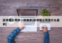 区块链公司却一将难求[区块链公司靠什么盈利]